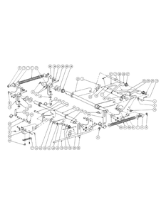 Lift Assembly (2008 And Before) Diagram and Parts List for M48-KW (53AI8CT2050-23HP)(2009 & Before) Cub Cadet Lawn Tractor